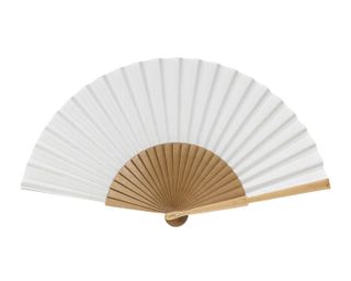 Fern Fans + Medium Solid Fan in Ivory