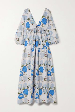 Bernadette + Matthieu Floral-Print Taffeta Maxi Dress