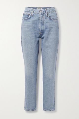 Agolde + Fen High-Rise Straight-Leg Organic Jeans