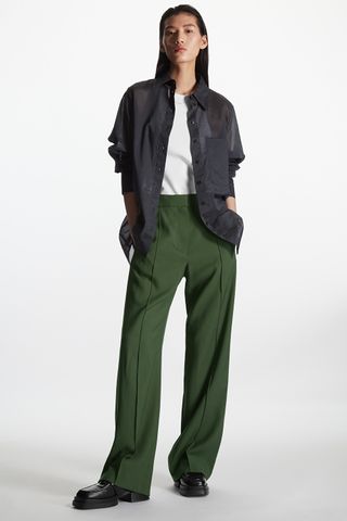 Cos + Elasticated Wide-Leg Trousers
