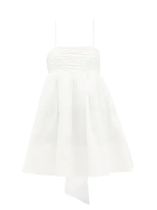 Aje + Cantina Bow-Embellished Mini Dress