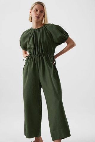 Cos + Puff-Sleeve Jumpsuit