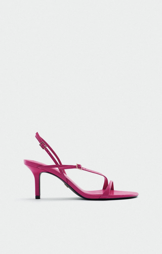 Zara + Leather High Heeled Sandals