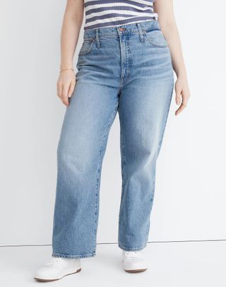 Madwell + The Perfect Vintage Wide-Leg Full-Length Jean in Elmont Wash