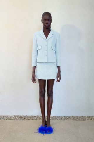 Zara + Textured Mini Skirt