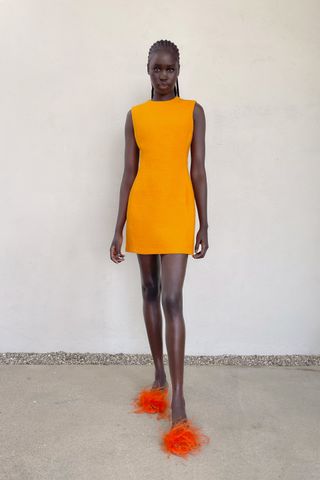 Zara + Textured Short Dress