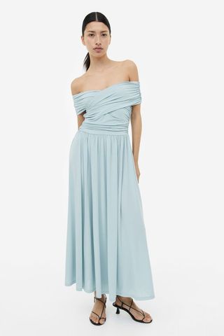 H&M + Off-The-Shoulder Gathered Dress