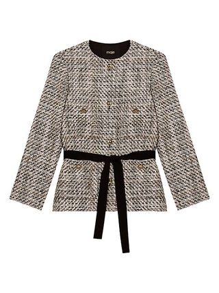 Maje + Venalta Belted Tweed Jacket