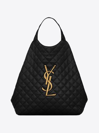 Saint Laurent + Icare Maxi Shopping Bag in Quilted Lambskin