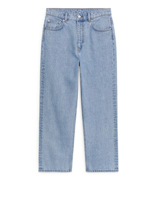Arket + Straight Cropped Non-Stretch Jeans