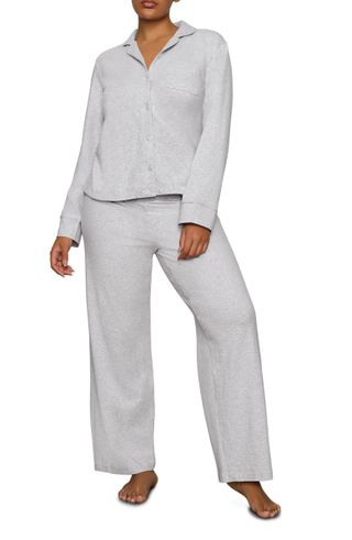 Skims + Cotton Blend Jersey Pajamas