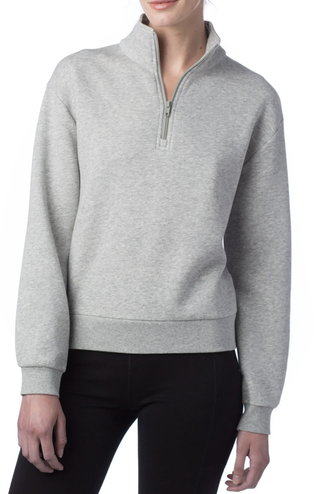 Alternative + Quarter Zip Fleece Sweatshirt