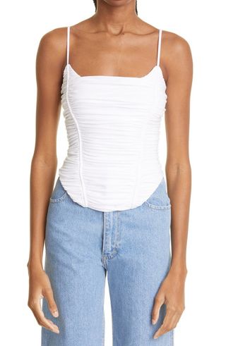 Isa Boulder + Sculpture Draped Jersey Camisole