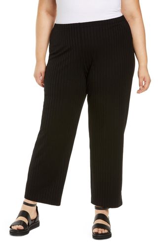 Eileen Fisher + Ribbed Ankle Pants