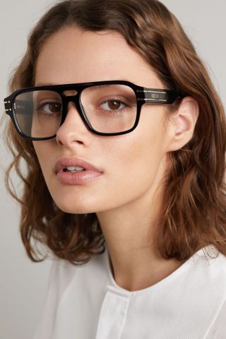 Dior Eyewear + Diorsignature O Oversized Square-Frame Acetate Optical Glasses