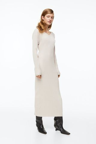 H&M + Cashmere-Blend Bodycon Dress