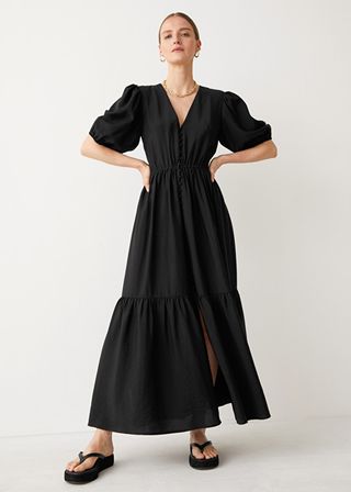 & Other Stories + Puff Sleeve Maxi Dress