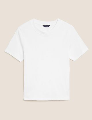 Marks & Spencer + Pure Cotton Crew Neck T-Shirt