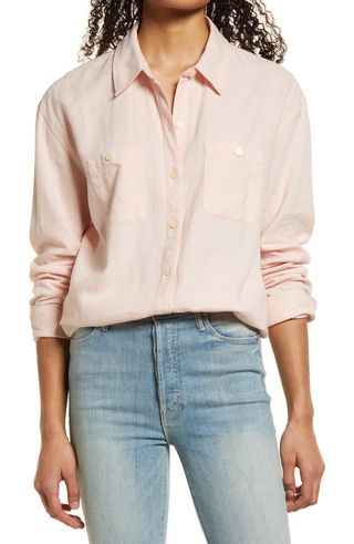 Caslon + Linen Button-Up Shirt