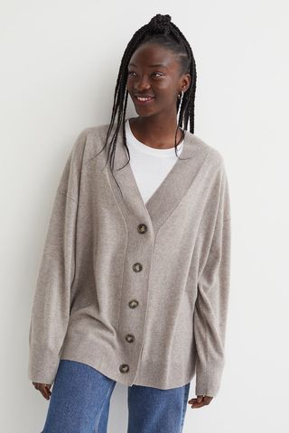 H&M + Fine-Knit Cashmere Cardigan