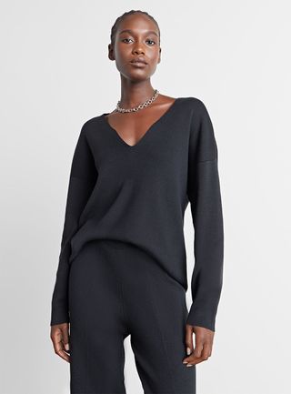 Who What Wear Collection + Millie Deep-V Sweater