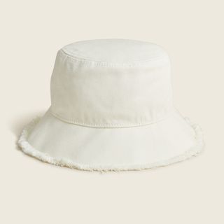 J.Crew + Canvas Bucket Hat With Fringe
