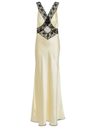 SIR the Label + Willa Lace-Trimmed Silk Gown