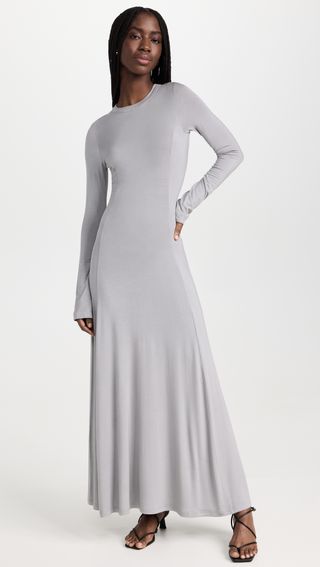 Ninety Percent + Anteros Micromodal Split Back Long Sleeve Dress