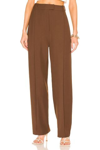 Re Ona + Re Ona Suit Trousers in Chocolate