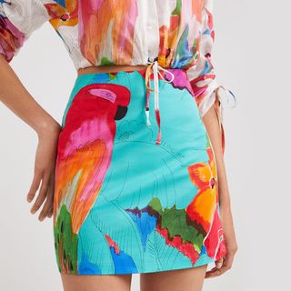 Desigual + Tropical Miniskirt