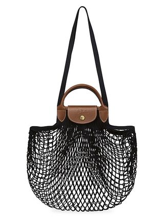 Longchamp + Le Pliage Filet Knit Bag