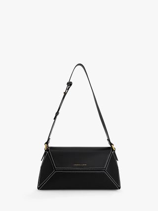Charles & Keith + Nasrin Faux Leather Shoulder Bag
