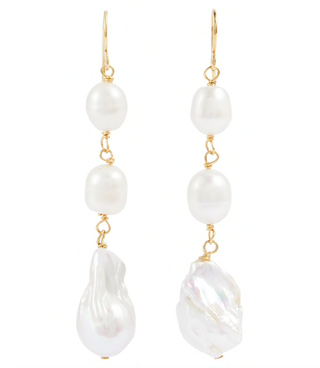 Jil Sander + Pearl Earrings