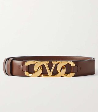 Valentino Garavani + Vlogo Leather Belt