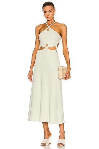 Christopher Esber + Looped Cut Away Midi Dress