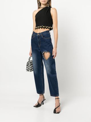 Area + Heart Cut-Out Jeans