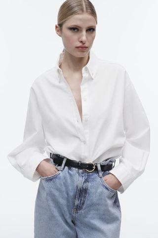 Zara + Oversized Oxford Shirt