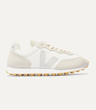 Veja + + Net Sustain Rio Branco Leather-Trimmed Mesh and Suede Sneakers