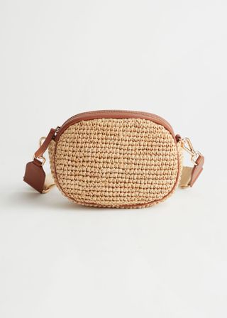 & Other Stories + Crossbody Straw Bag
