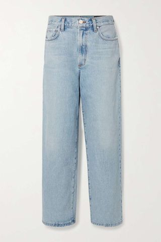 Goldsign + Dixon Organic Mid-Rise Wide-Leg Jeans