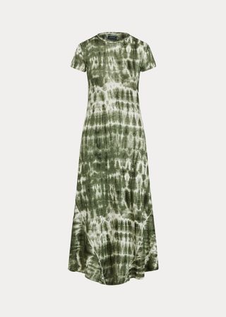 Ralph Lauren + Print Linen Midi Dress