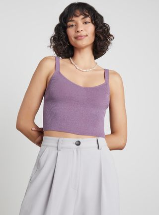 Who What Wear Collection + Bailey Knit Spaghetti Strap Top