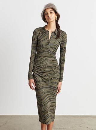 Who What Wear Collection + Kia Seamed Polo Midi Dress