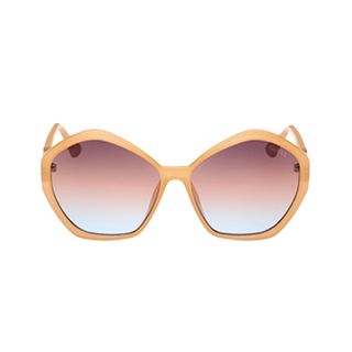 GUESS + Oversized Geometric Logo Sunglasses