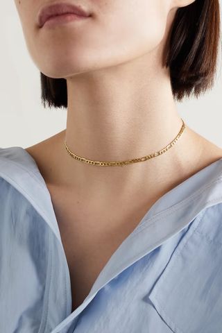 The M Jeweler's + Figaro 10-karat gold choker