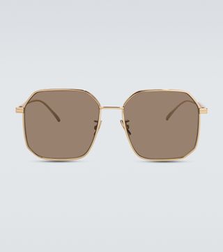 Bottega Veneta + Metal-Frame Sunglasses