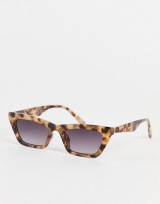 Topshop + Slim Plastic Cateye Sunglasses
