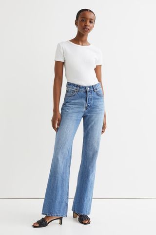 H&M + Bootcut Low Jeans