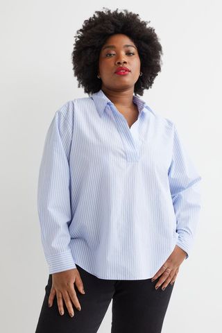 H&M + Linen-Blend Shirt