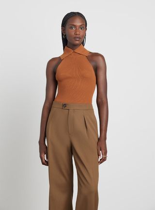 Who What Wear Collection + Imani Ribbed Knit Sleeveless Turtleneck Tank